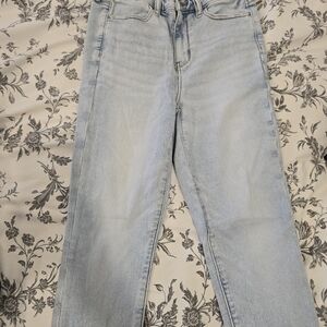 American Eagle Outfitters Light Wash Supper High Rise Jeggings